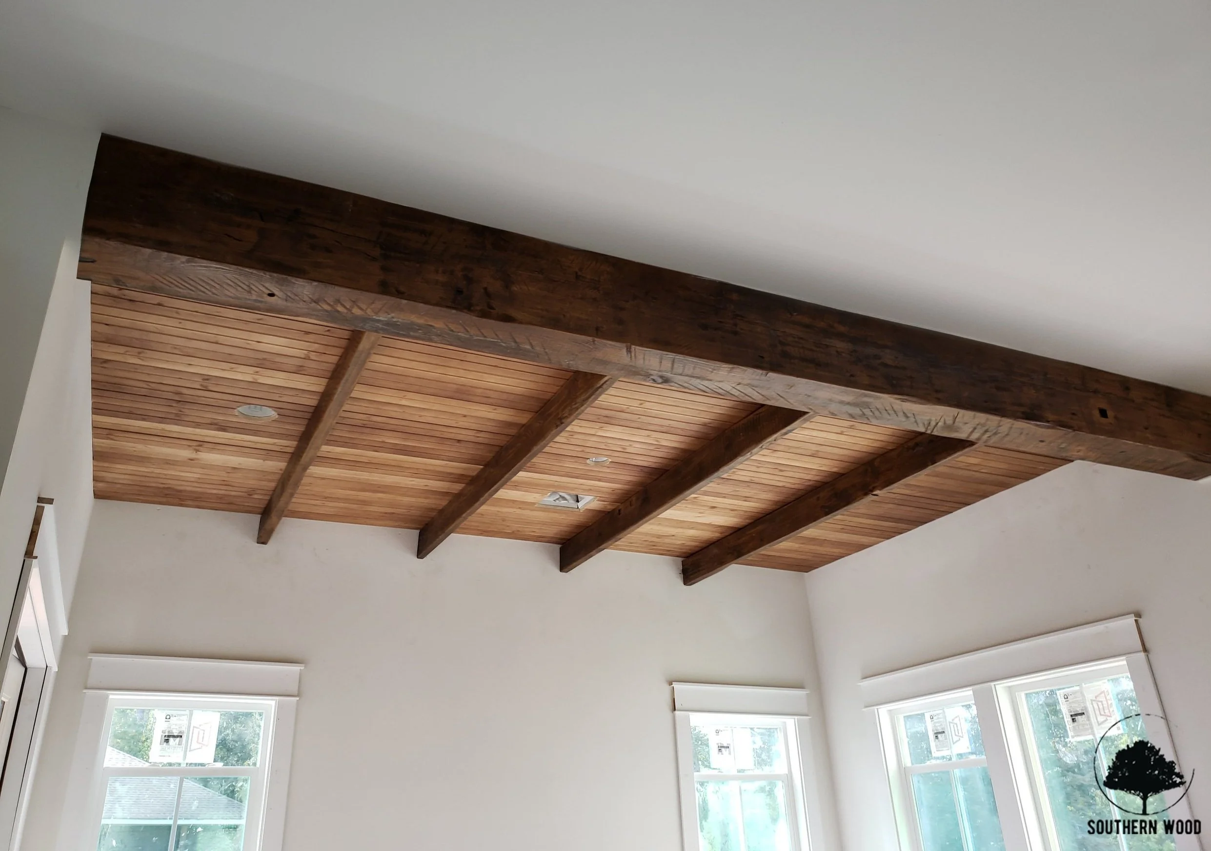 Chainsaw Cut/Rustic Beams — custom live edge wood tables, mantels